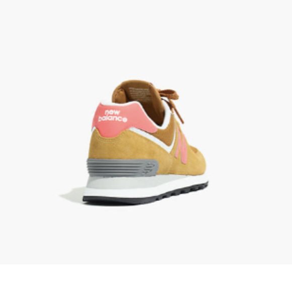 New Balance Suede 574 Sneakers in Astral Glow/Washed Henna - Picture 3 of 4